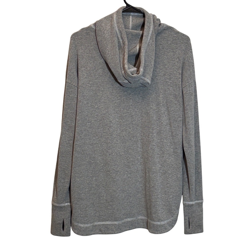 Sweaty Betty Cozy Gray‎ Escape Luxe Fleece Hoodie Crop Sz XS Soft Athleisure Gym - Picture 5 of 11